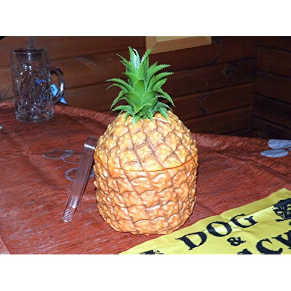 Bar Bespoke Retro Pineapple Ice Bucket - Vintage Plastic Pineapple Shaped Centrepiece