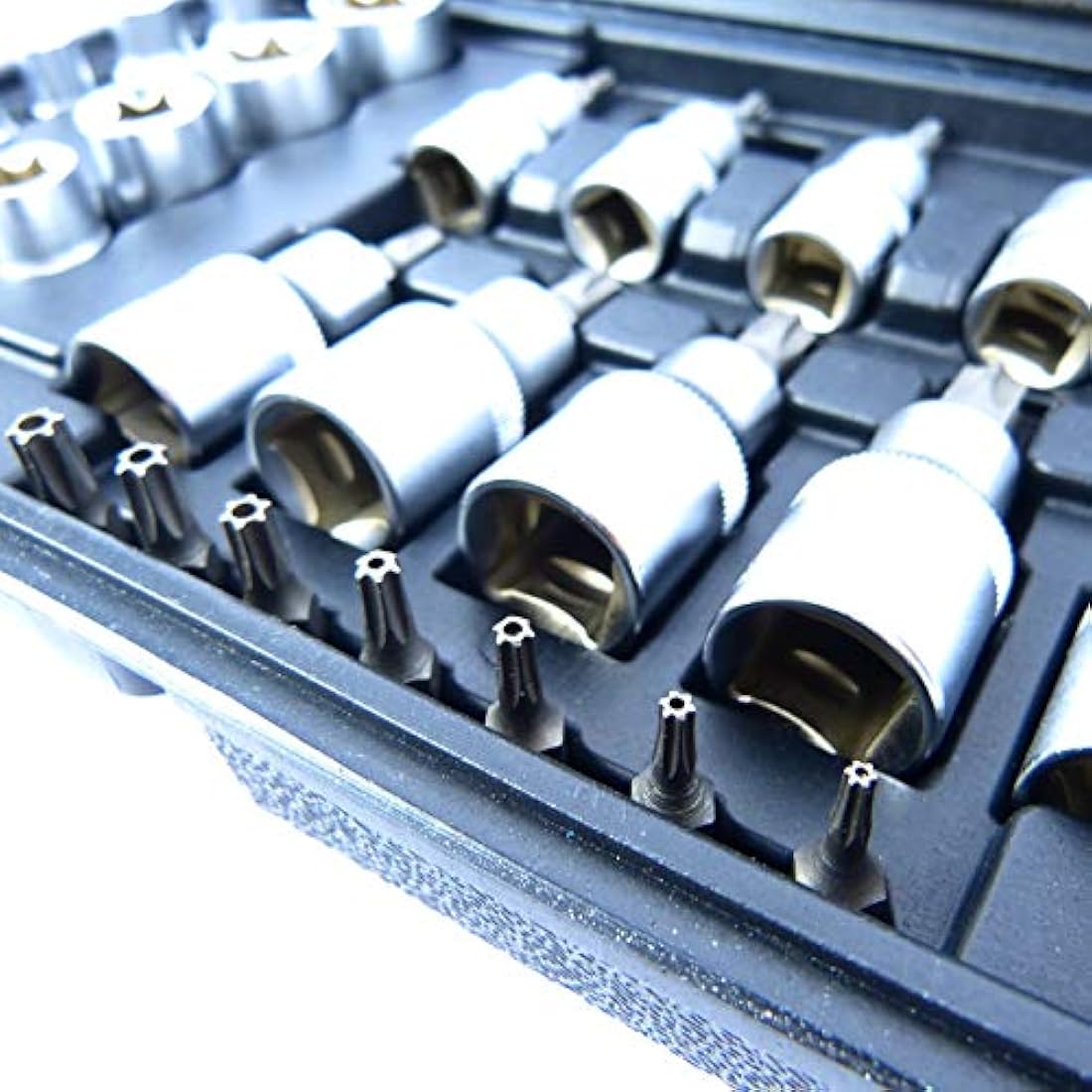 Star Socket And Bit Set 30pc Male And Female Torx Sockets E & T Socket Bits
