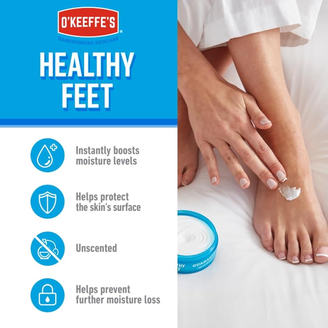 O’Keeffe’s® Jar Healthy Feet 180g (8 Pack)