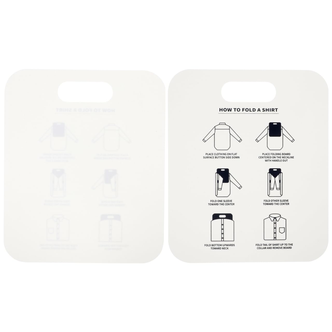 USHOBE 2pcs Shirt Folding Board Folding Boards for Clothing Sweater Shirt Clothes Folder Tee Shirt Folder T Shirt Dividers Plastic Laundry Boards