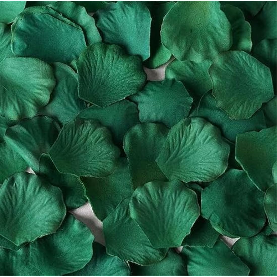 SamHeng 1000Pcs Rose Petals Artificial Silk Petals for Wedding Party Valentine's Day Romantic Decorations Confetti Table Fake Flowers Roses Petals Dark Green