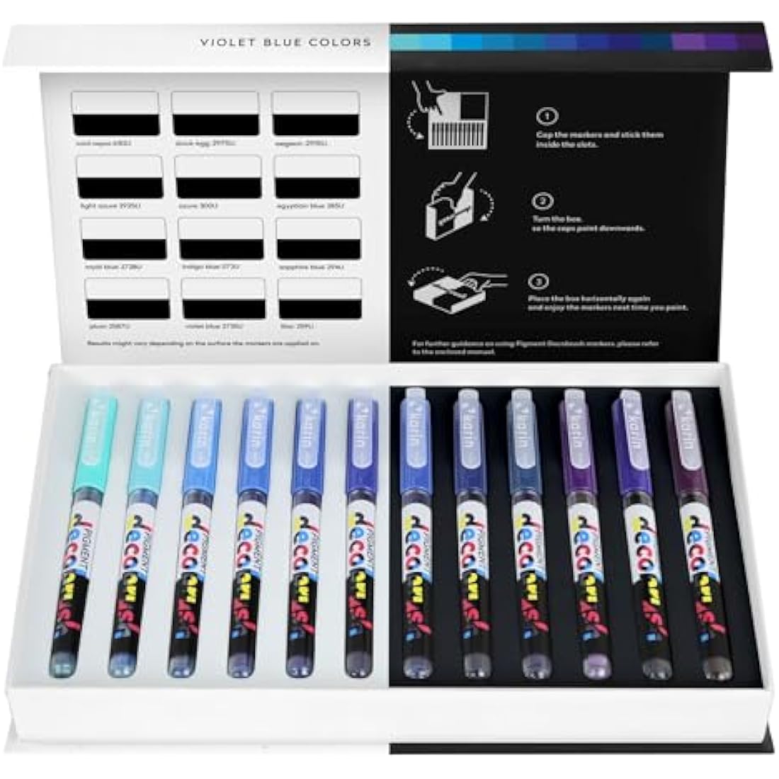 Karin Pigment DecoBrush Brush Marker Pen, Violet-Blue, One Size, KAR29C5