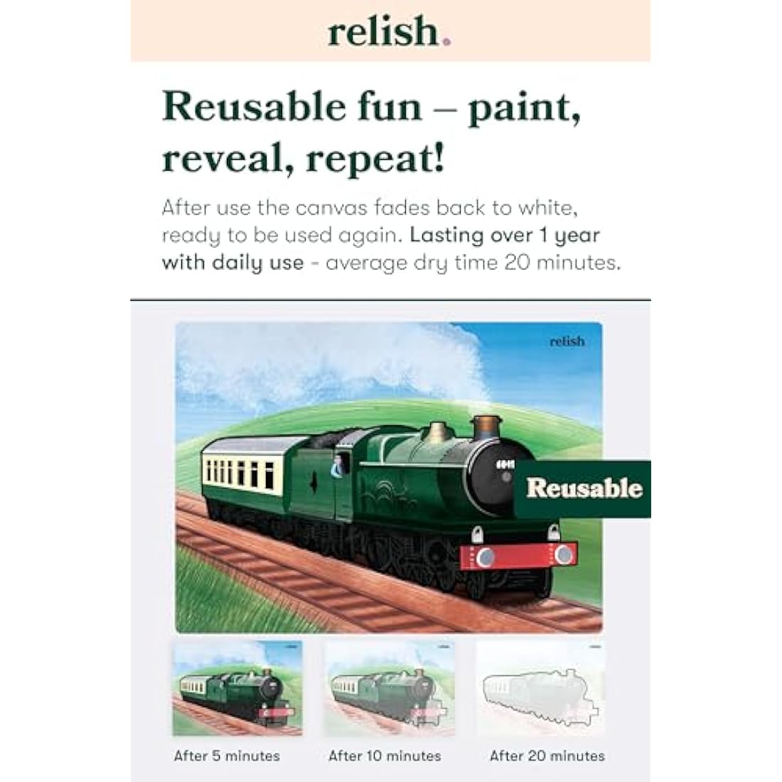 Relish - Dementia Aquapaints Activities - Pack of 5 Reusable Water Painting Toys, Classic Vehicles, Alzheimer’s Products & Gifts for Elderly/Seniors