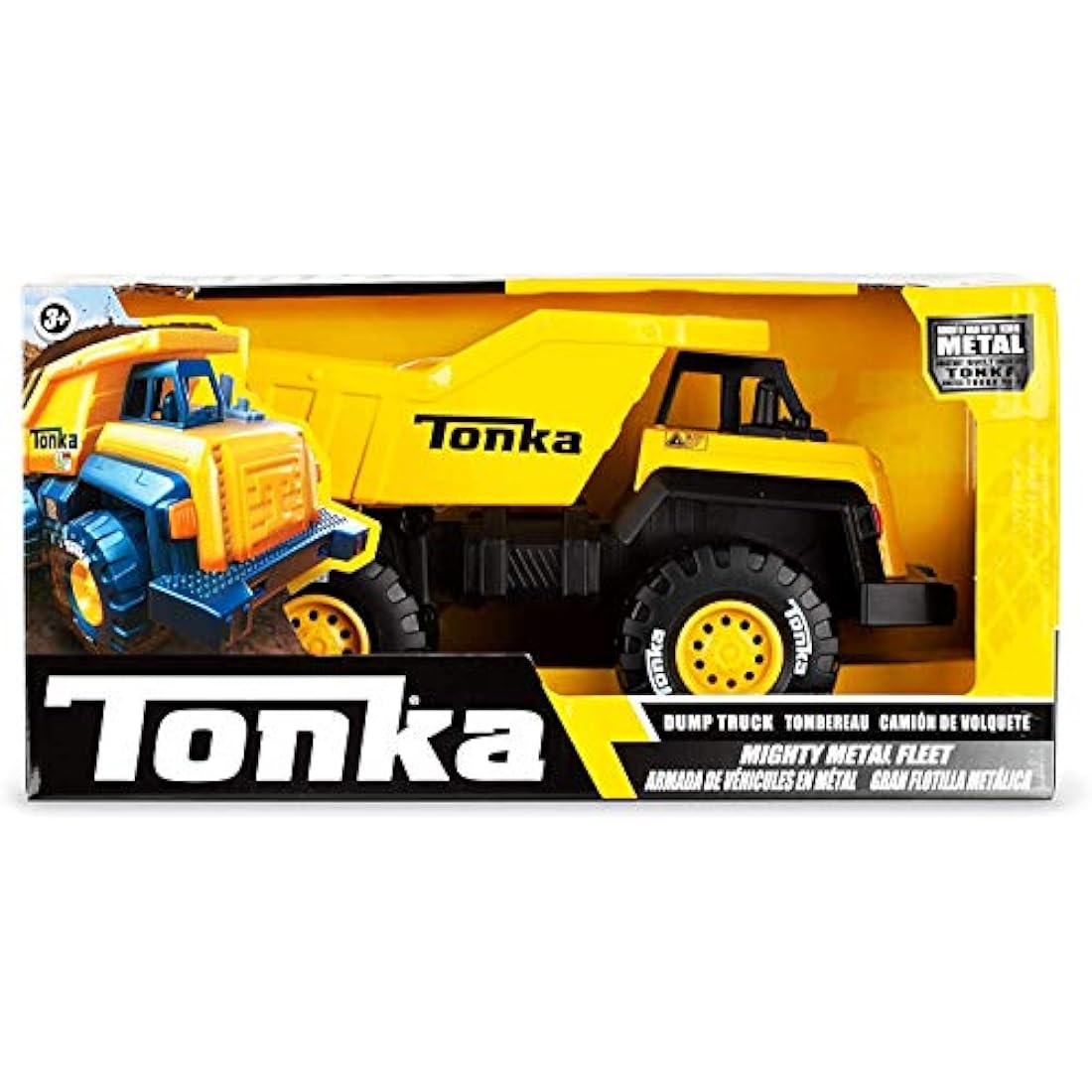 Tonka Mighty Metal Fleet | Dump Truck | Kids Construction Toys for Boys and Girls, Vehicle Toys for Creative Play, Motor Skill Development for Kids Ages 3+ | Basic Fun 06061
