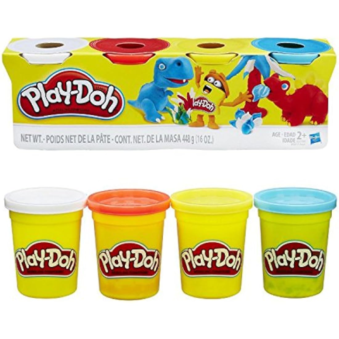 Play-Doh Colour Classic Tubs 3 X 4 Pack - 12