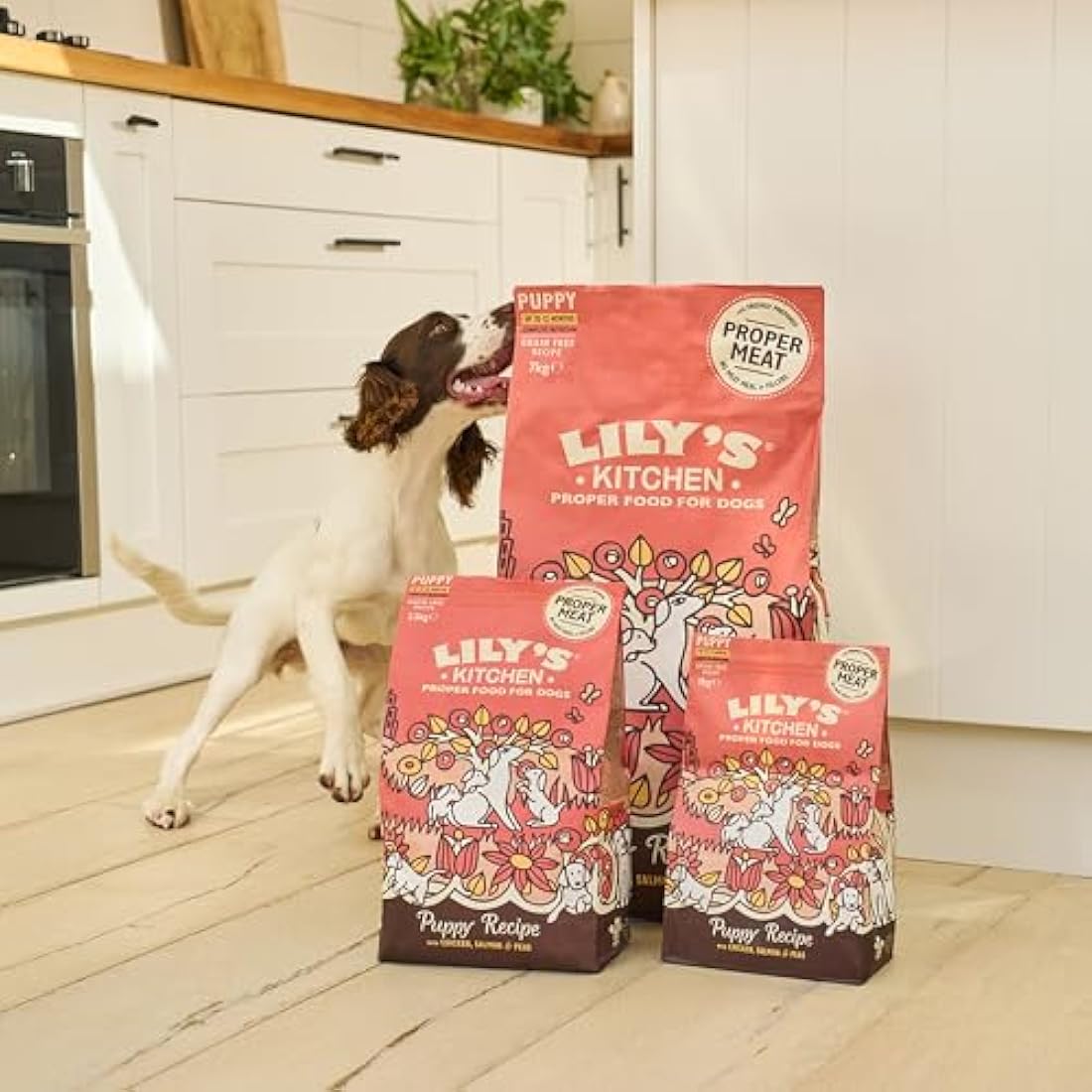 Lily's Kitchen Made with Natural Ingredients Puppy Dry Dog Food Chicken, Salmon & Peas Grain-Free Recipe 7kg