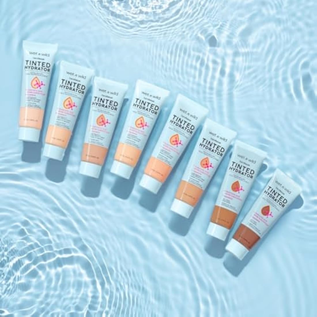 Wet n Wild, Bare Focus Tinted Hydrator, Tinted Moisturiser with Hyaluronic Acid, Lightweight Formula with Semi-Matte Finish for Oily Skin, Sheer to Medium Coverage, Tan