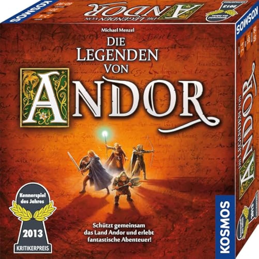 Kosmos Die Legenden von Andor: Schützt gemeinsam das Land Andor und erlebt fantastische Abenteuer! für 2-4 Spieler