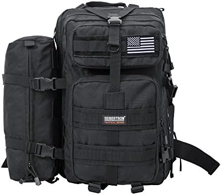 Seibertron Falcon Tactical Water Repellent Hiking Camping Backpack Compact Assault Pack Summit Bag