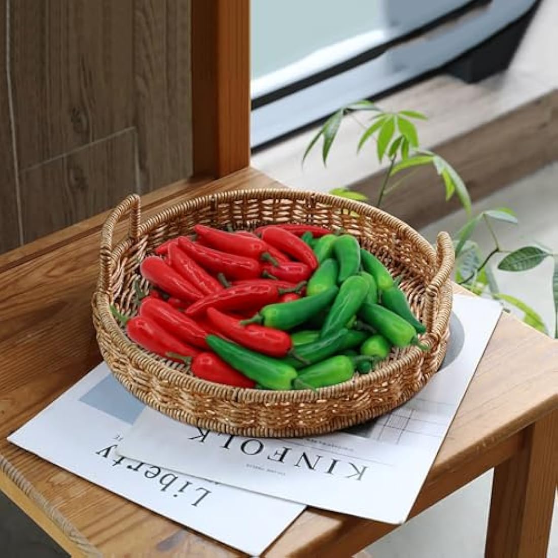 60PCS Realistic Mini Fake Hot Chili,Simulation Lifelike Pepper,Chili Pepper Decorations Artificial Fake Vegetables Red Chili Green Pepper Model for Photoshoot Props Home Kitchen Party Decoration