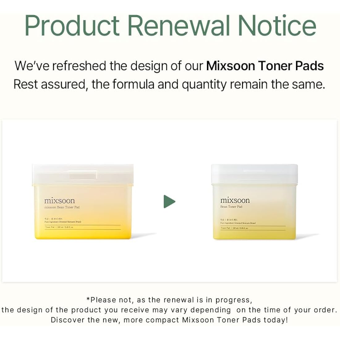 mixsoon Bean Toner Pad,Moisturizing, Elasticity,Exfoliation, Bean Extracts, Cotton Pad (280ml/9.46fl.oz/70 Sheets)