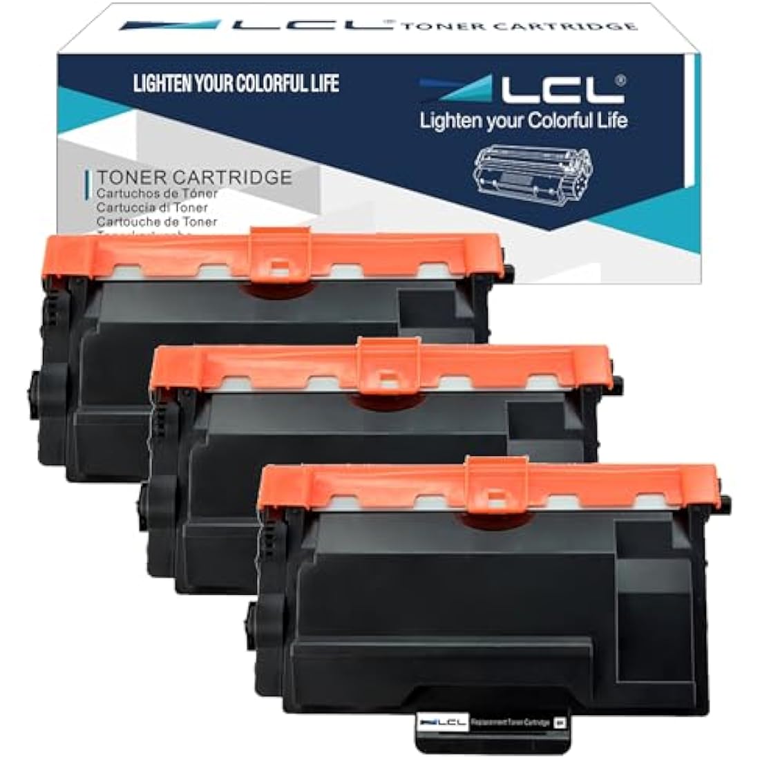 LCL Compatible Toner Cartridge TN3480 TN3430 TN-3480 TN-3430 8000 pages (3 Black) Replacement for Brother HL-L5000D HL-L5100DN HL-L5200DW HL-L5200DWT HL-L6200DW HL-L6200DWT HL-L6250DW HL-L6300DW