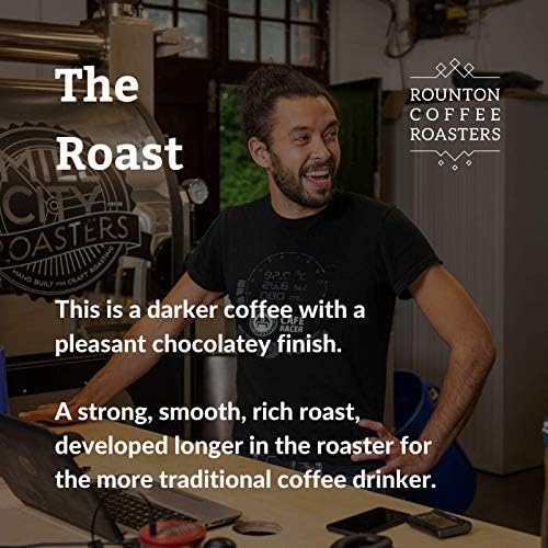 Rounton Coffee Roasters | Colombian Rich Roast 1kg | Strong Dark Roast Whole Beans | Roasted in Yorkshire | 100% Arabica | Speciality Coffee Bags | Columbian Coffee