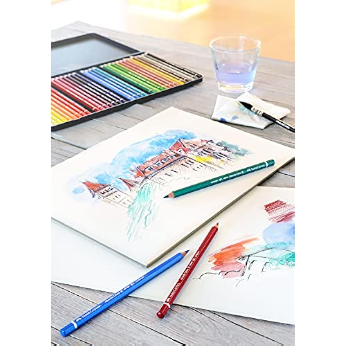 Faber-Castell Art & Graphic Albrecht Dürer Watercolour Pencil, Multicoloured, Gift Box Of 36, For Art, Craft, Drawing, Sketching, Home, School, University, Colouring