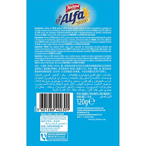 NacionalÃ‚ Wafers Mini Alpha Packaging 120 g
