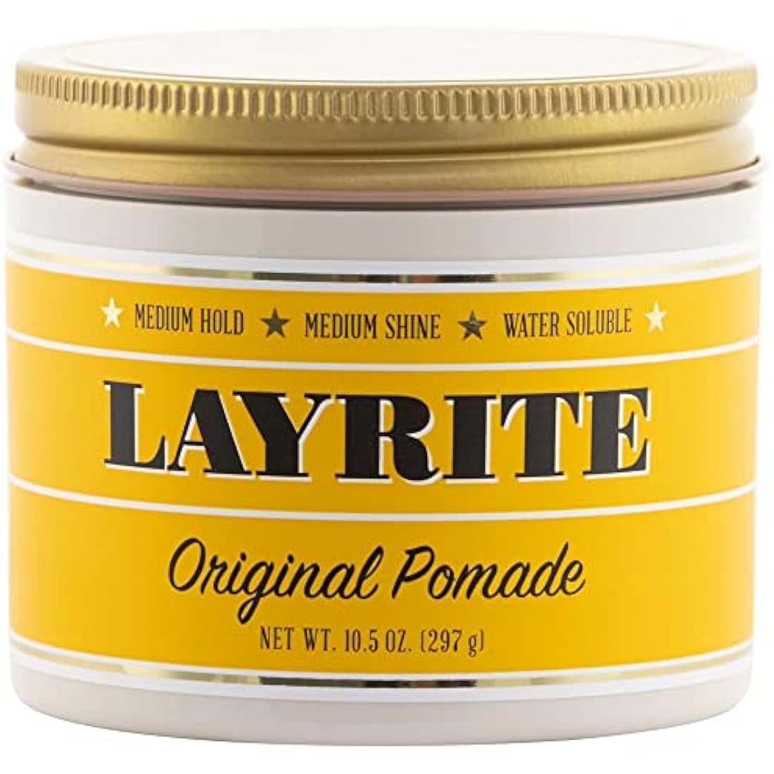 Layrite Original Pomade 297g | Medium Hold | Water Soluble | Medium Shine