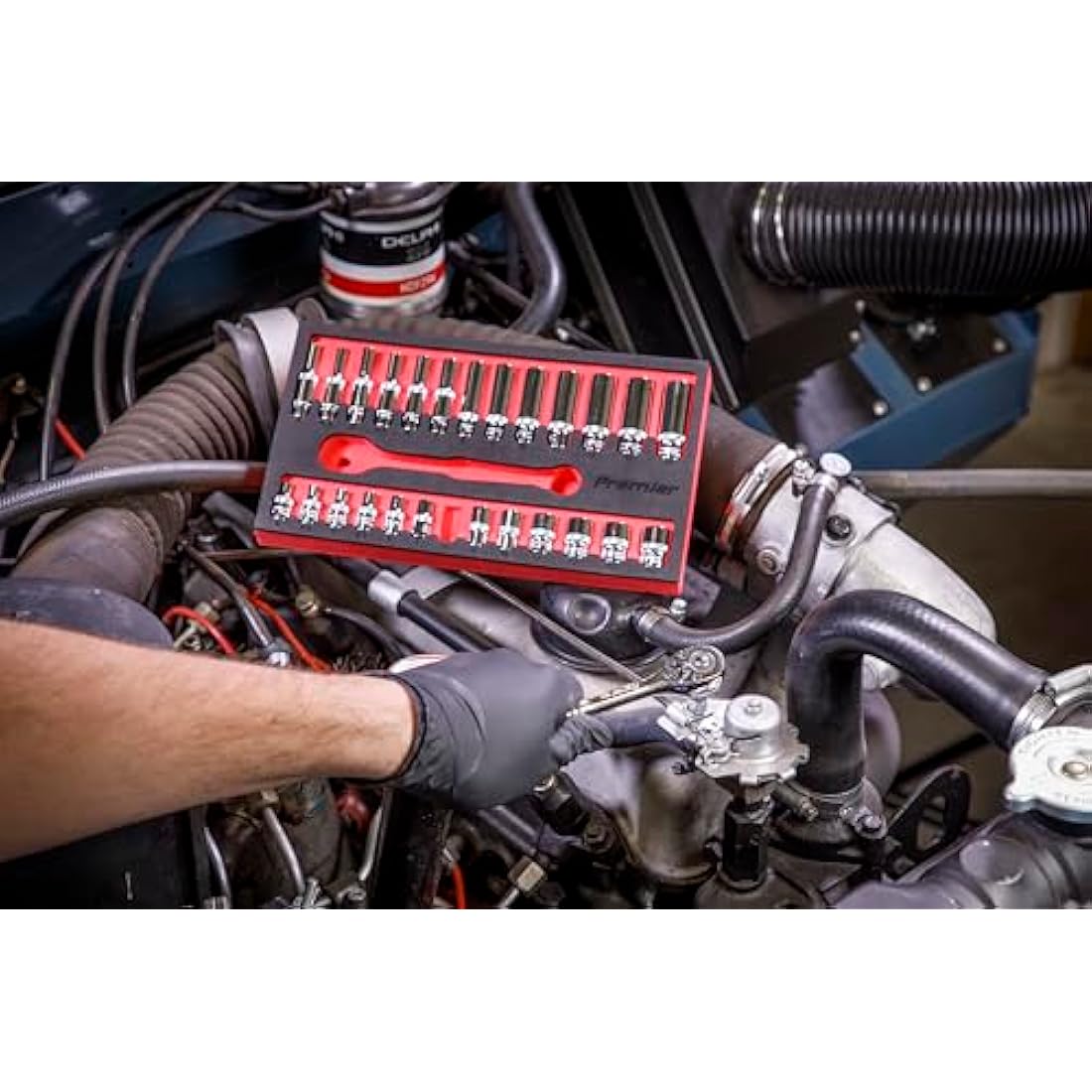 Sealey AK66721 27pc 1/4"Sq Drive Ratchet Wrench & Socket Set