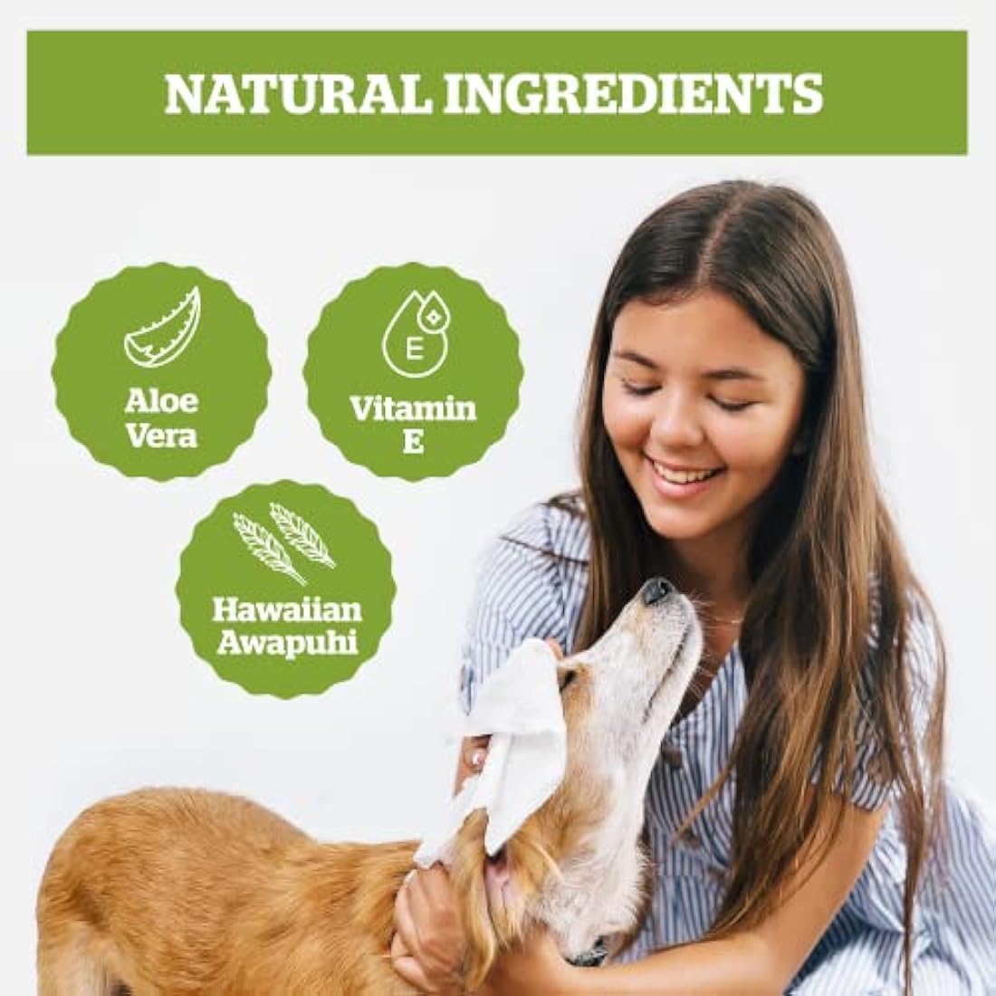 Pogi’s Dog Wipes – Plant-Based, Hypoallergenic Wipes for Dogs and Puppies – Fragrance Free, 400-Count