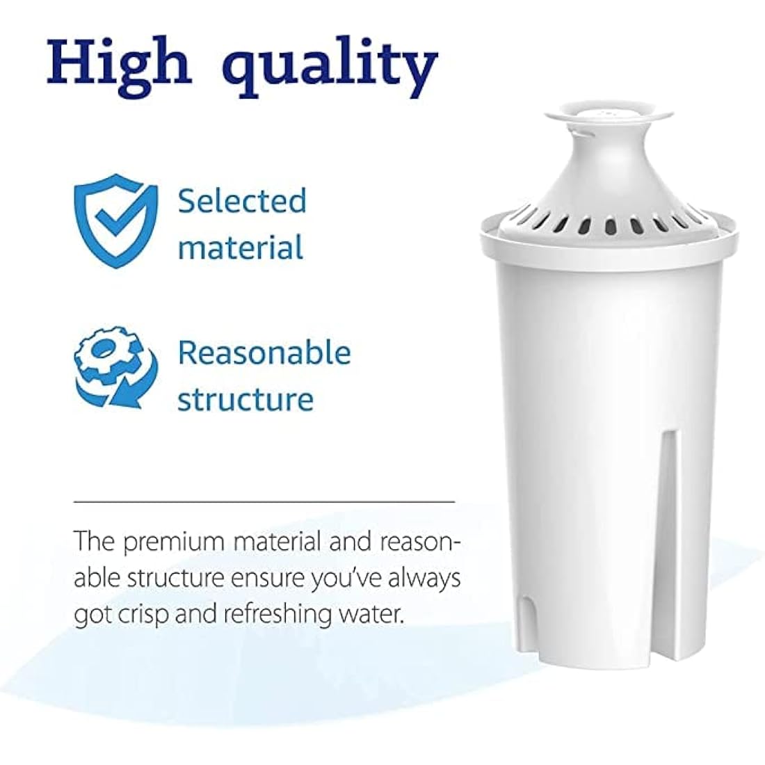 Waterdrop TÜV SÜD, NSF Certified Filter Cartridge, Replacement for Brita® Classic OB03, Mavea® 107007, 35557, PearlCo®, Aqua Optima® RUF916 Water Jug (12)