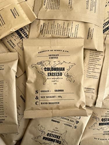 Scott&Co. Coffee Bean Gift, 10 Different Varieties of Coffees to Taste.10 x 60g Coffee Beans (Total 100 Servings) Gifts for Men and Women