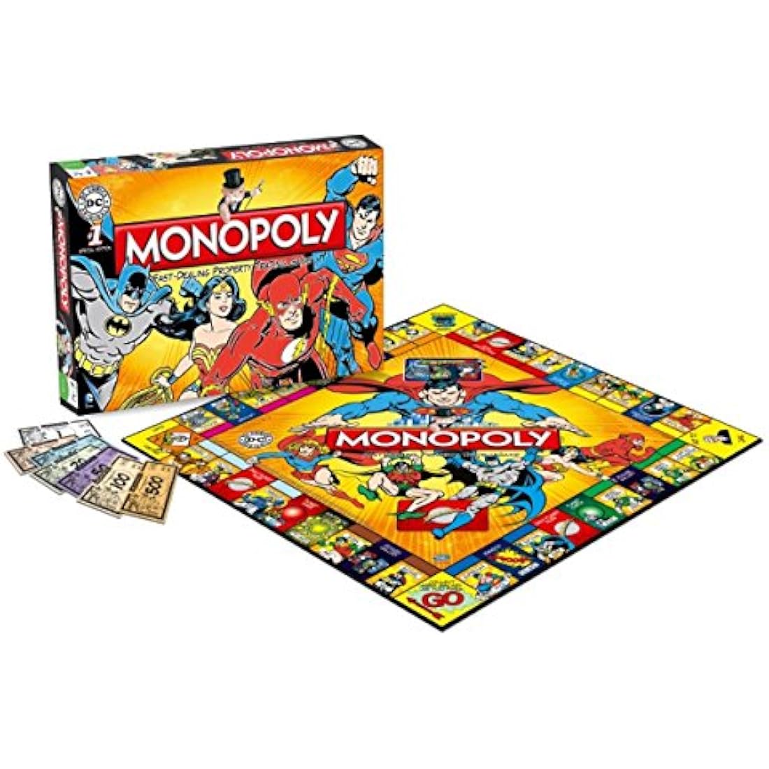 DC Comics Retro Monopoly Board Game