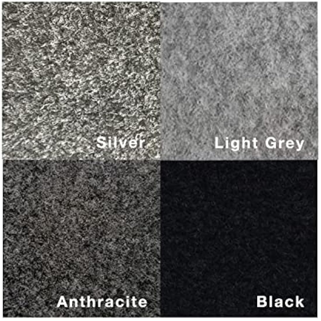 Shore Vans Camper Van Carpet Lining 4 Way Stretch (Silver, 20 sqm)