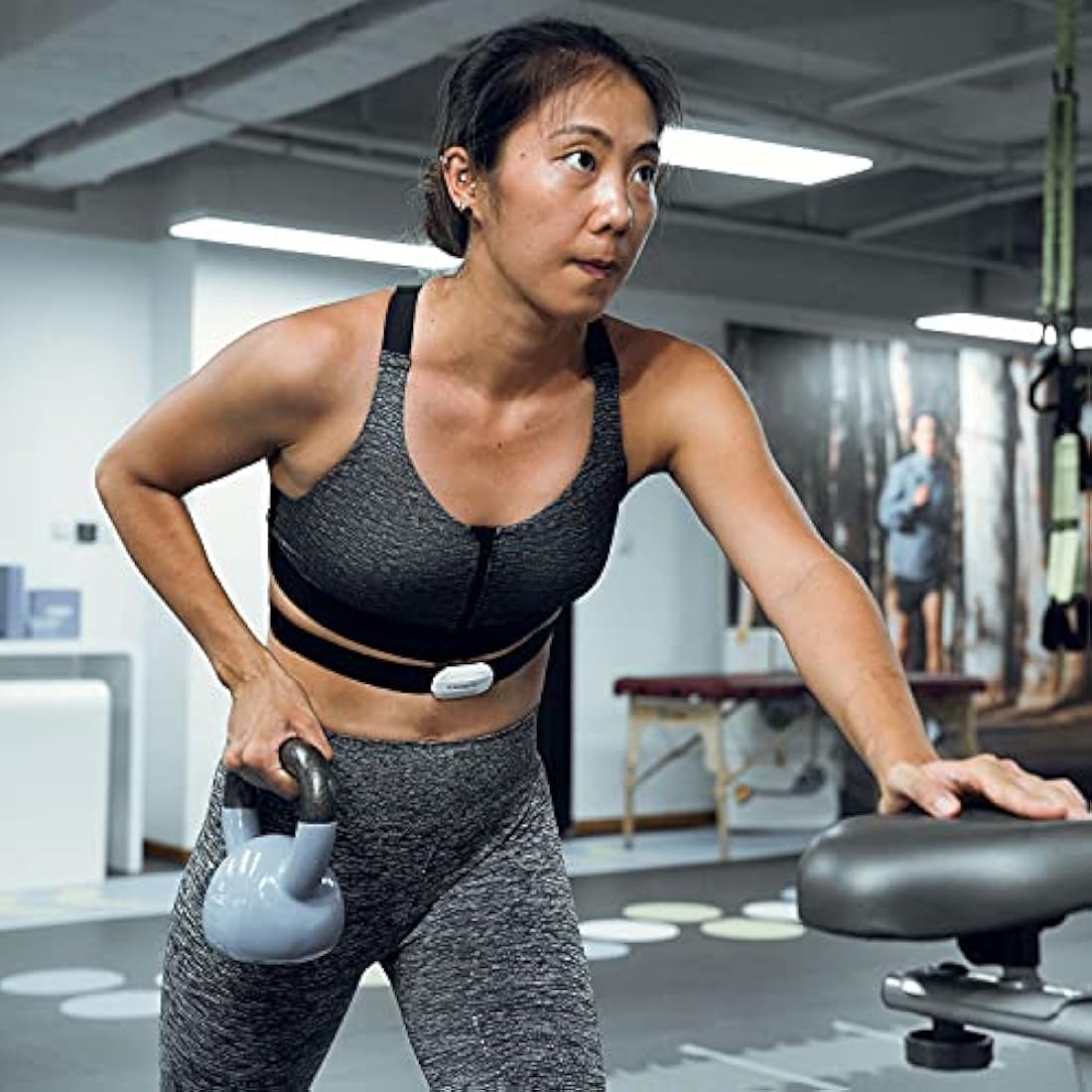 COOSPO Heart Rate Monitor Chest Strap,Bluetooth ANT+ Chest HRM for Running Cycling Gym Fitness, Heart Rate Monitors IP67 Waterproof Compatible with Strava Zwift Wahoo Garmin Polar Peloton App