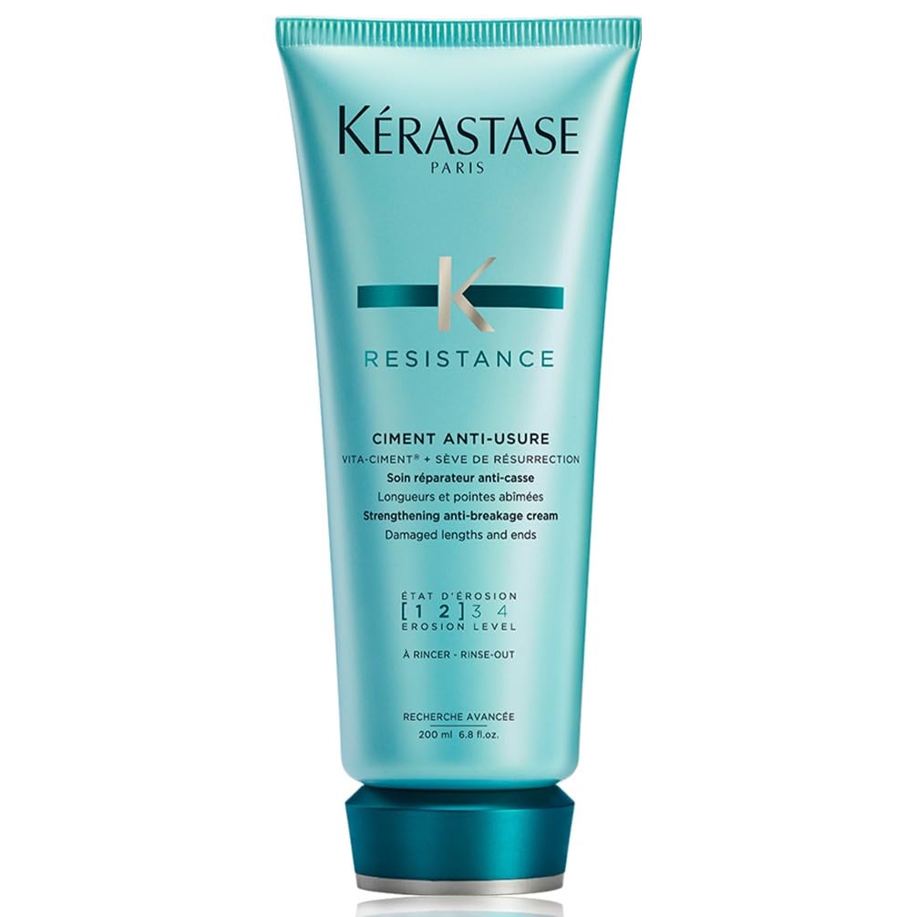 K?rastase Resistance Ciment Anti-Usure, Daily Strengthening Conditioner, for Damaged, Brittle Hair, with Vita-Ciment Complex, 200ml