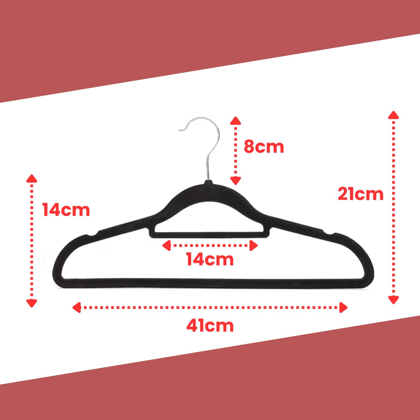 JH AUTOSTORES - 25 Pack Non Slip Velvet Coat Space Saving Adult Hangers for Clothes – Hangers with Tie Organizer & Swivel Hooks