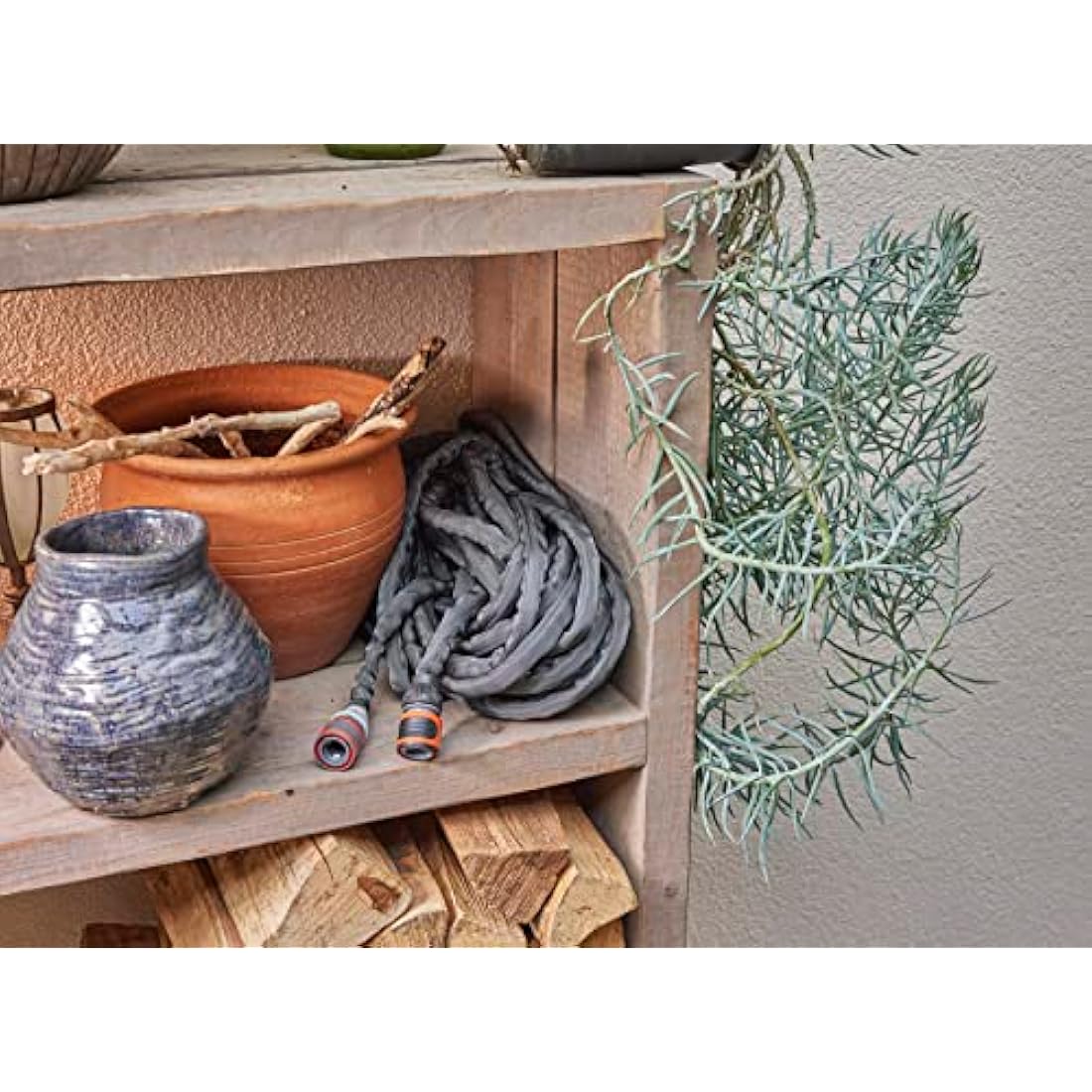 Gardena Liano Life Textile Hose 1/2 inch, 10m: Highly flexible textile garden hose, with PVC inner tube, no kinking, lightweight, weather-resistant (18440-20)