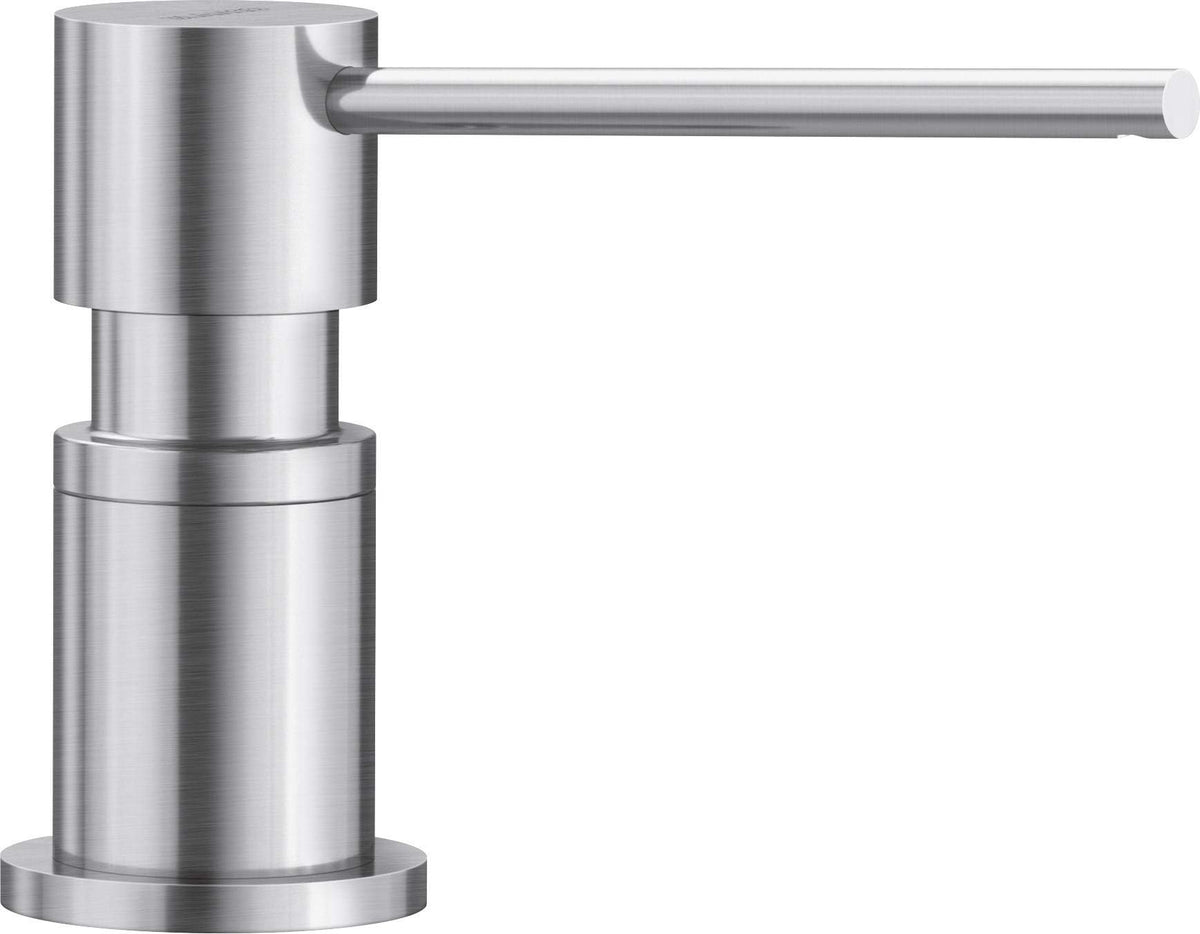 BLANCO LATO soap Dispenser in PVD Steel | Suitable for All BLANCO Kitchen Mixer taps | Convenient top Filling | Washing-up Liquid/soap Dispenser | 35