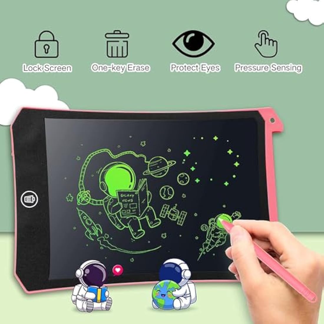 PINKCAT 3PCS LCD Writing Tablet, Doodle Board Gifts Drawing Pad for Kids, Repeat Graphic Tablet Learning Educational Toy - Gift for Kids 3-6 Years Old Girl Boy