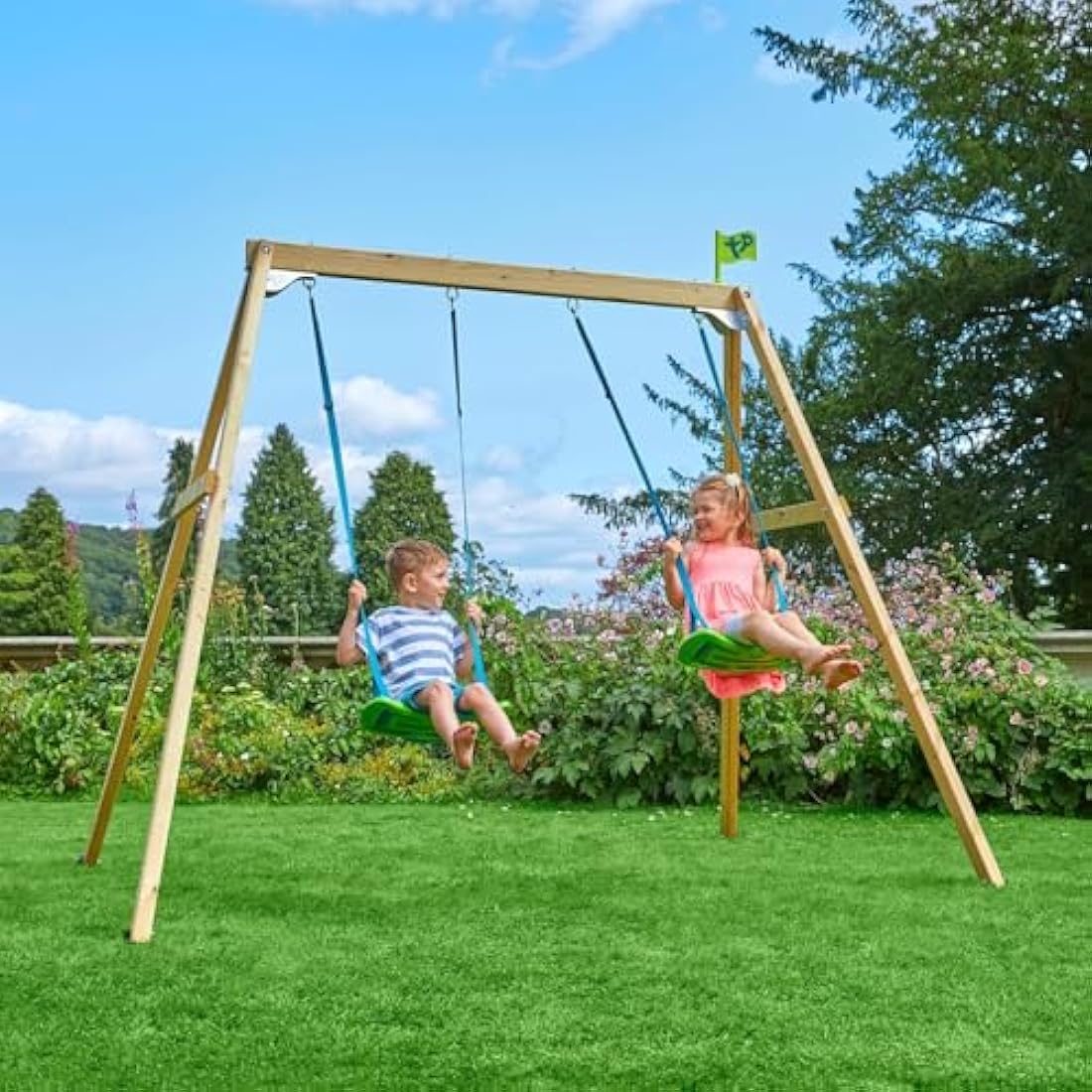 TP Toys TP304 Wooden Swing Frame (Forest Double)