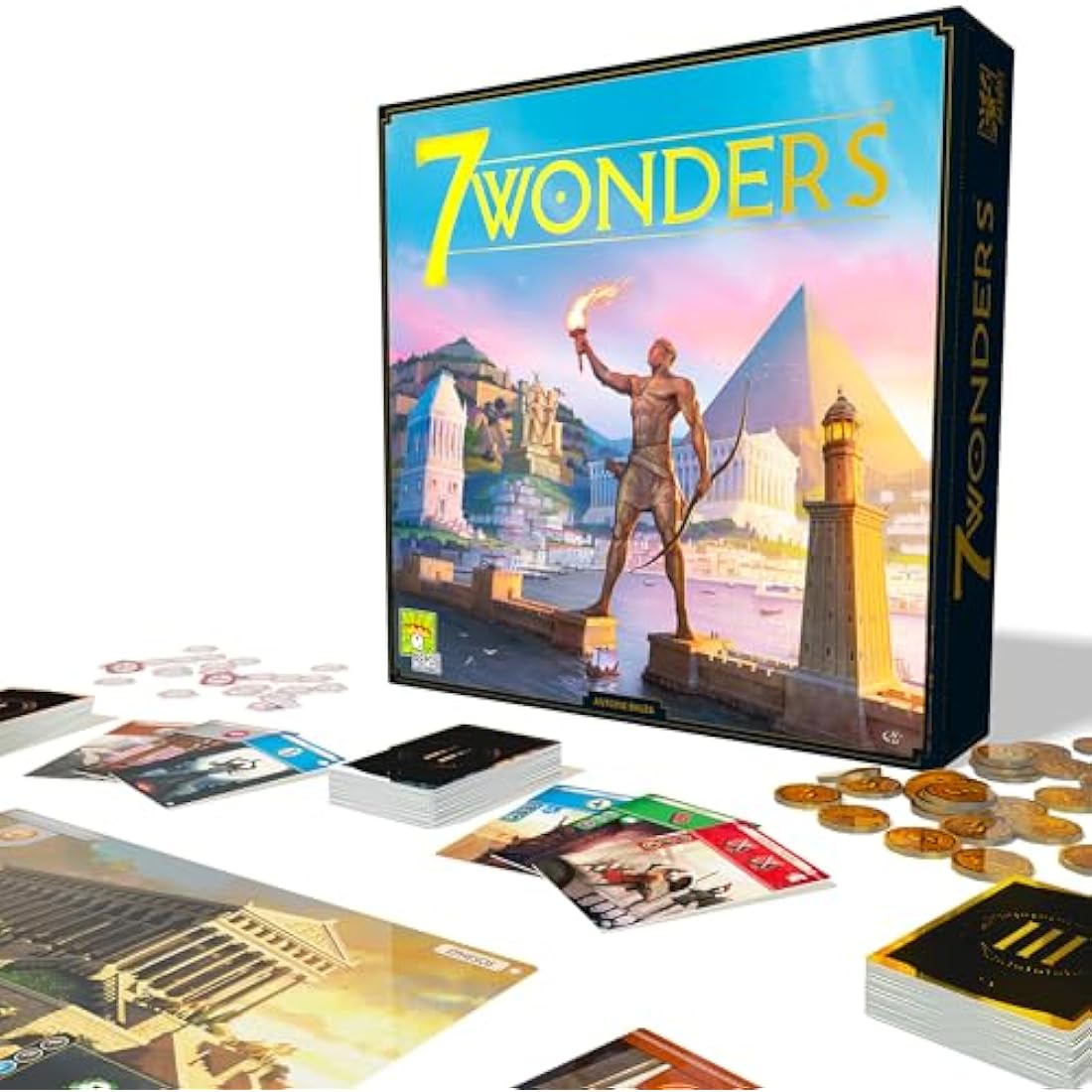 Repos Production | 7 Wonders | Board Game | Ages 10+ | 3-7 Players | 30 Minutes Playing Time