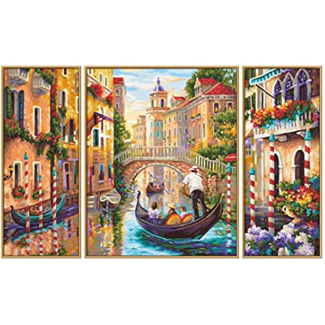 Schipper 609260626 "Paris Nostalgiey Triptychon Paint By Numbers Board