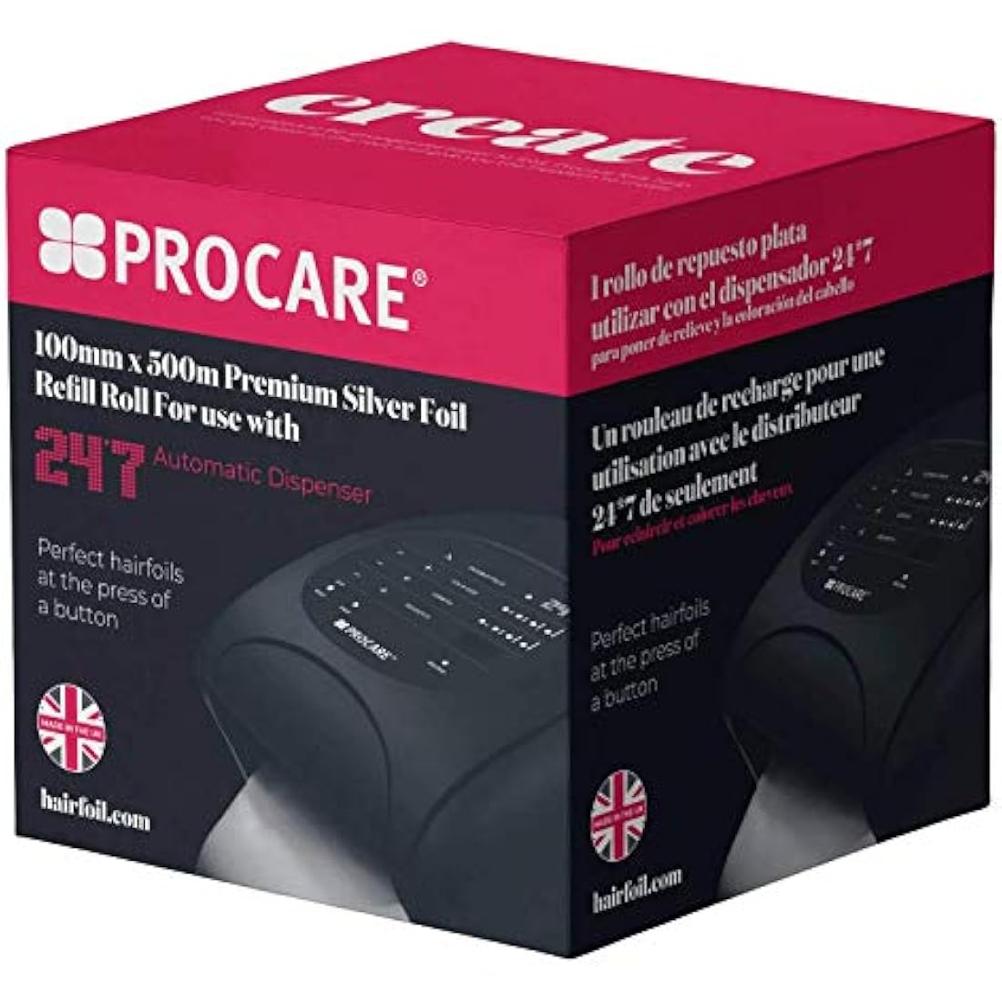 Procare Foils 24 * 7 Premium Silver Refill Roll 100mm x 450m