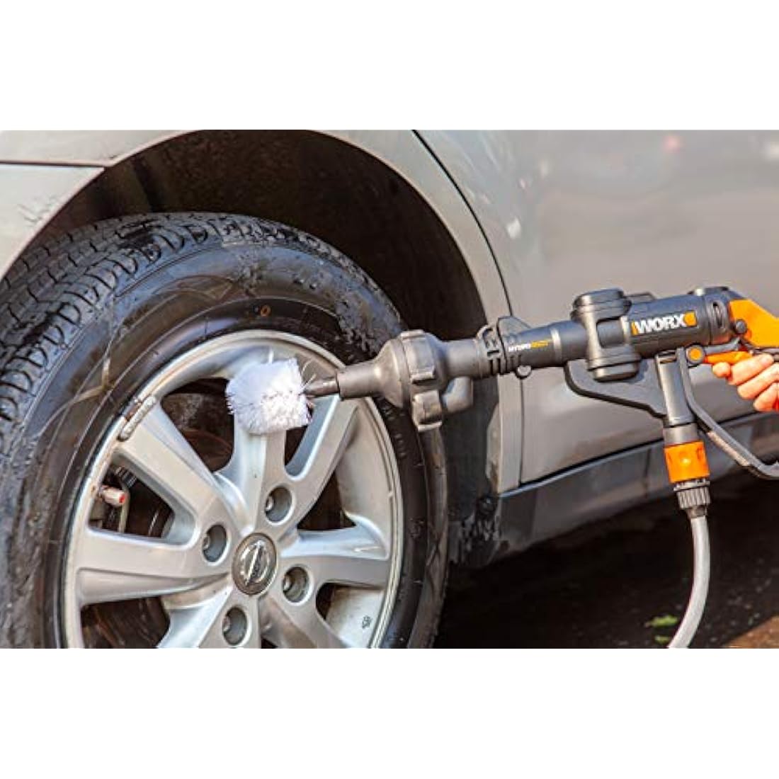 WORX WA4042 Hydroshot Wheel Ball Brush Accessory, Black, 1 Count (Pack of 1)