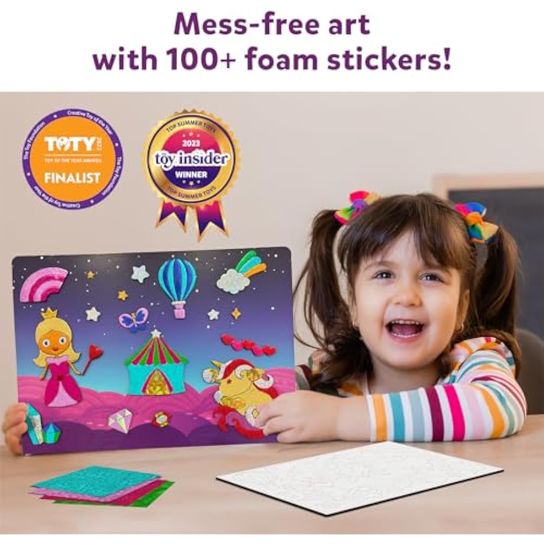 Skillmatics Foil Fun - Unicorns & Princesses, No Mess Art for Kids, Craft Kits & Supplies, DIY Creative Activity, Travel Toys, Gifts for Ages 4, 5, 6, 7, 8, 9