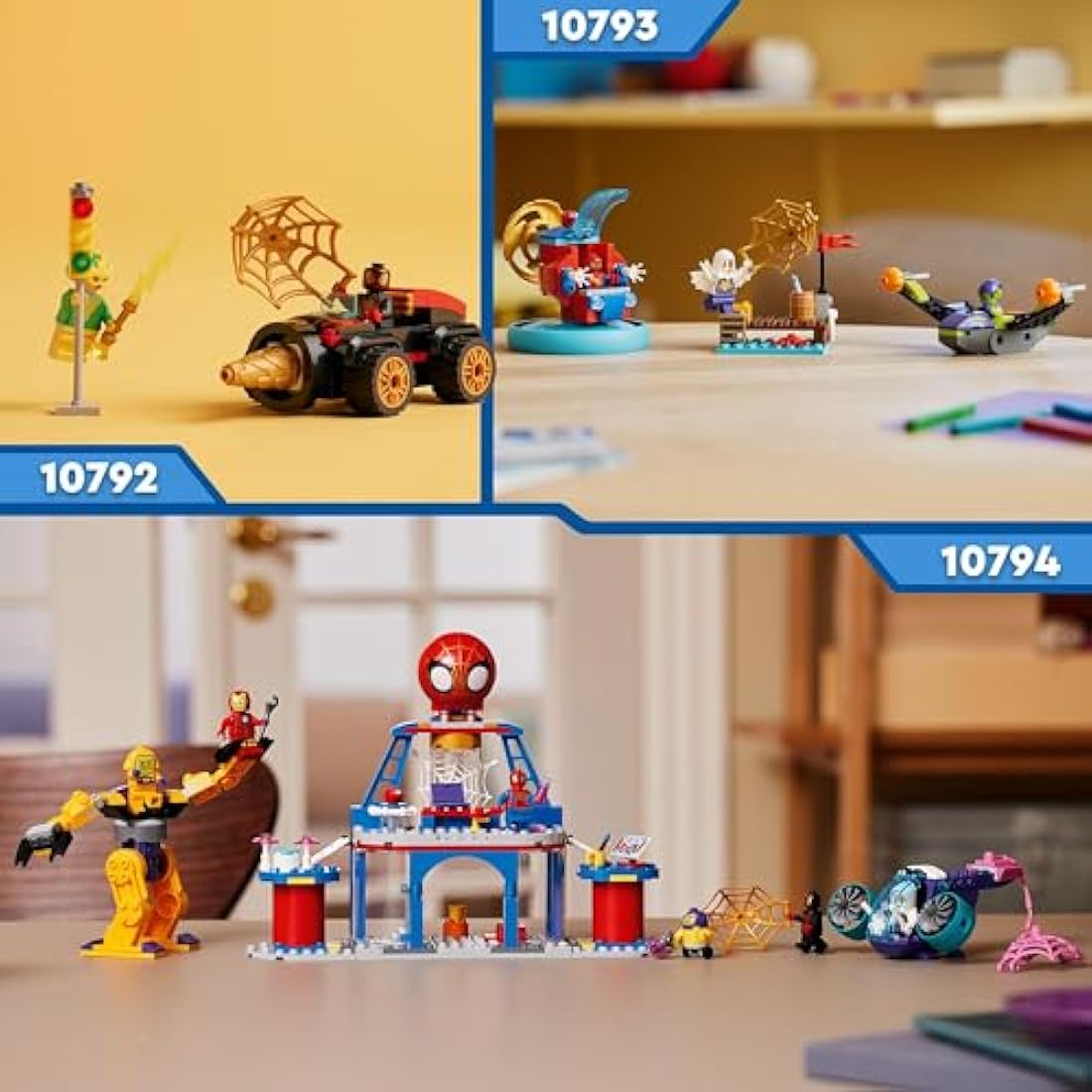 LEGO Marvel Spidey and his Amazing Friends Spidey vs. Green Goblin Super Hero Building Toy with Minifigures, Gift for 4 Plus Year Old Kids, Boys, Girls & Fans of Spider-Man and Cool Vehicles 10793