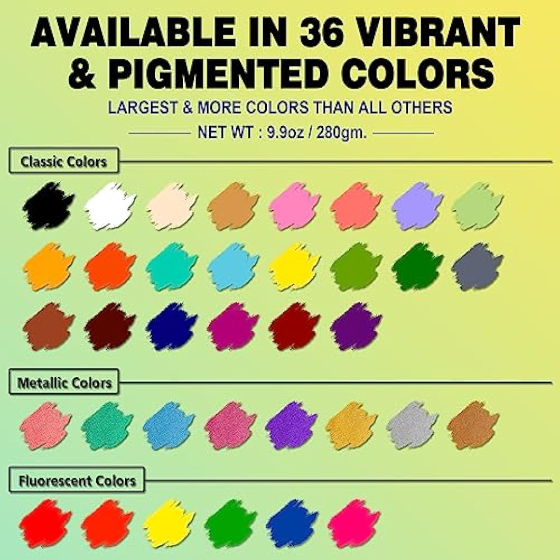 CCbeauty Professional Face Paint Kit with Brushes 36 Colors(22 Regular,8 Metallic and 6 Glow Color) Halloween Neon Body Paint Oil Based SFX Cosplay Large Black White Face Painting Palette