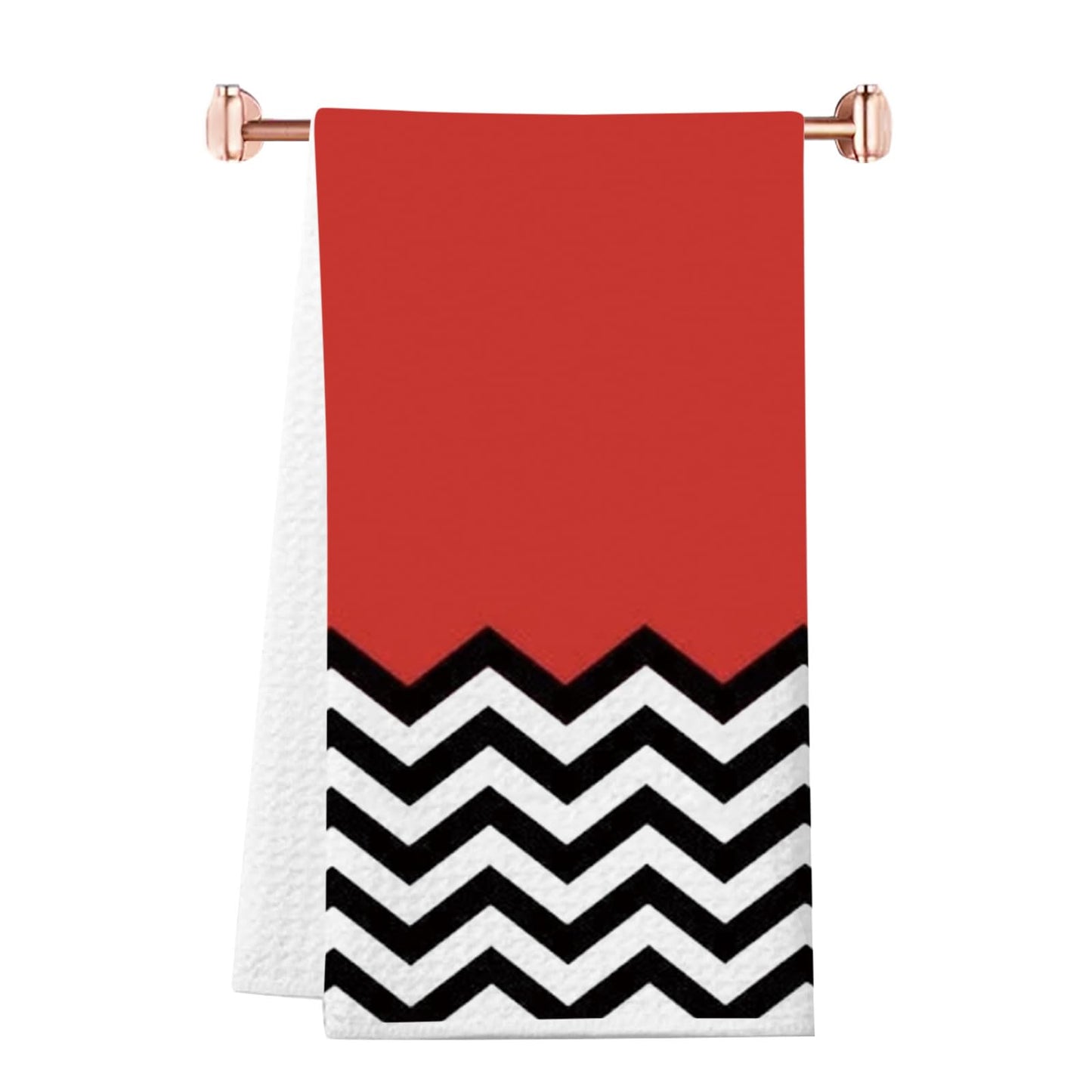 JTOUK TV Show Merch T Peaks Gift 90s TV Show Merchandise Red Room Black Lodge Kitchen Towel (Twin Towel EU)