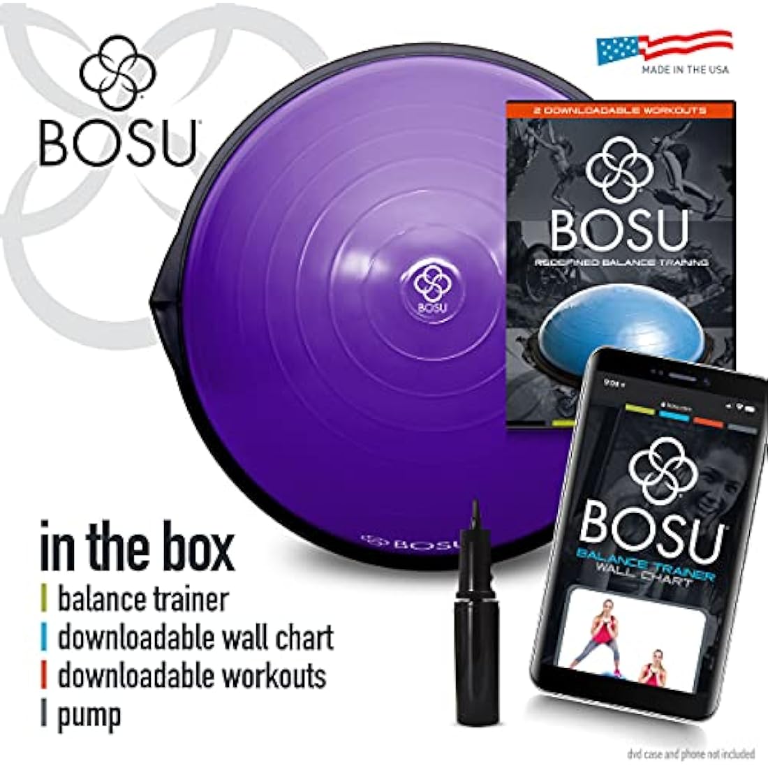 BOSU Home Gym Equipment The Original Balance Trainer 26 Inch Diameter