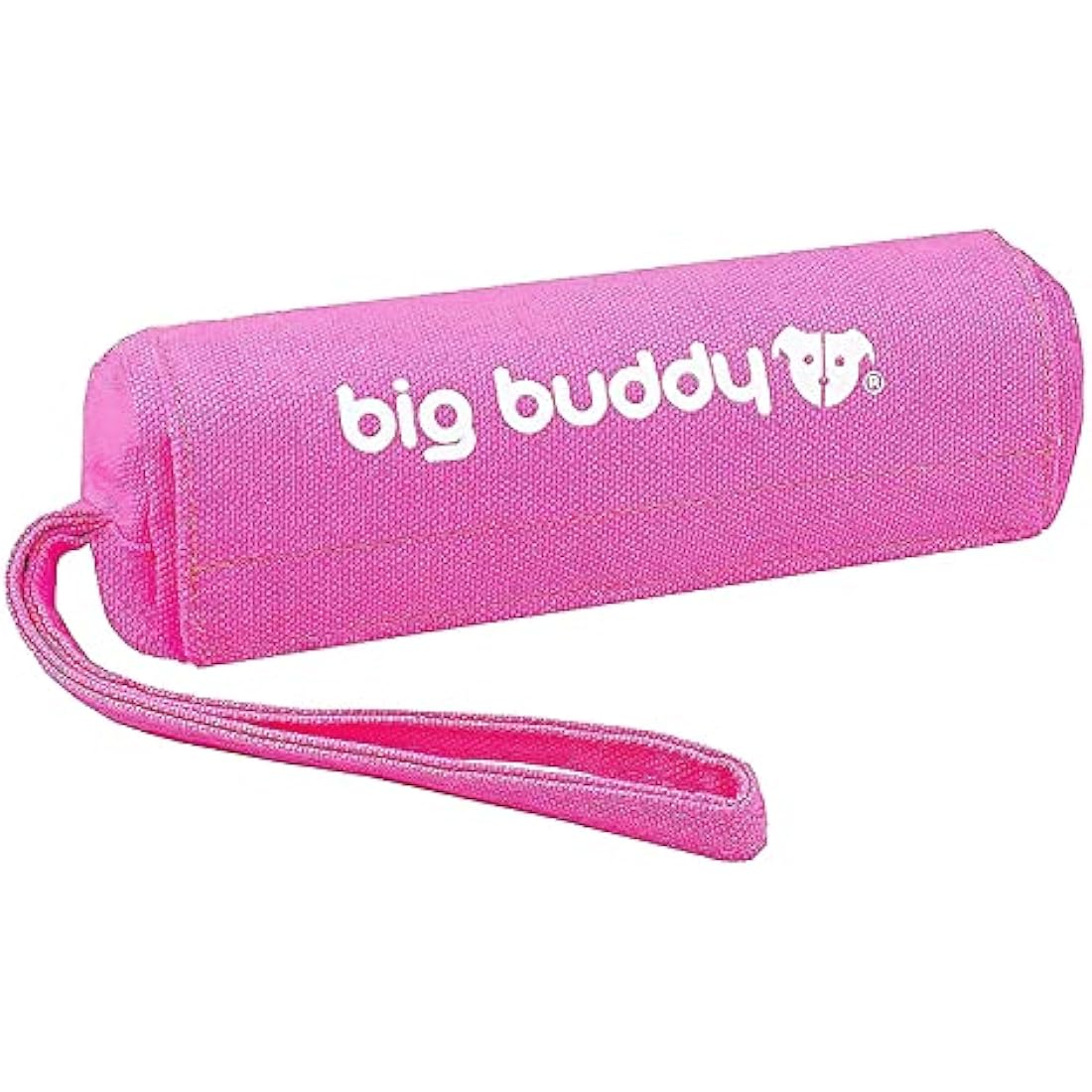 big buddy - Canvas Food Fetch Dummy, Treat Retrieval Bag for Dog Training (Single Pack, Pink)