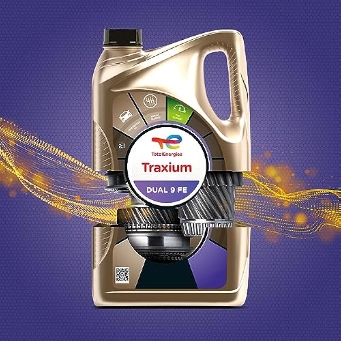TotalEnergies TRAXIUM DUAL 9 FE Synthetic 75W90 Transmission Oil API GL-4/5, MT-1, SAE J2360-1 Liter