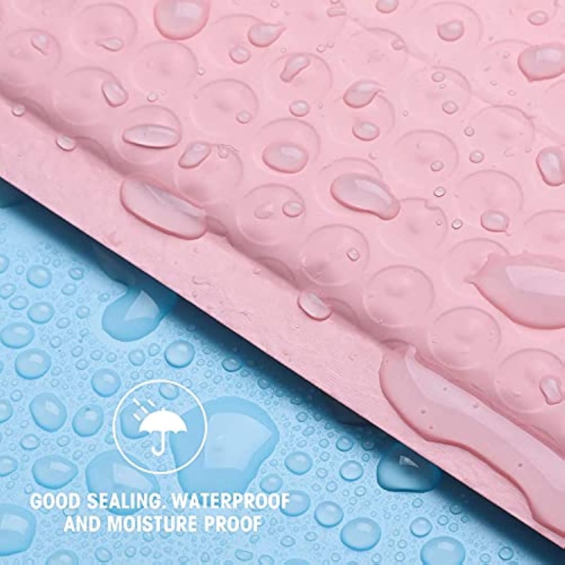Switory 25Pcs Poly Bubble Mailers Padded Envelopes Bulk Bubble Lined Wrap Polymailer Bags for Shipping/Packaging/Mailing Self Seal, Pale Pink (Inside Size: 26.7x38cm)