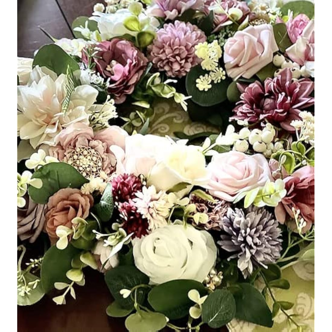 Artificial Flowers, Foam Fake Combo Box Set, Flowers with Stems, for DIY Floral Arrangements Bouquets Wedding Party Home Baby Shower Decor (Champagne Dusty Pink)