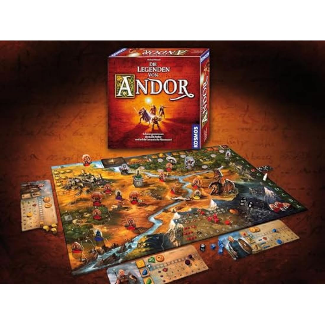 Kosmos Die Legenden von Andor: Schützt gemeinsam das Land Andor und erlebt fantastische Abenteuer! für 2-4 Spieler