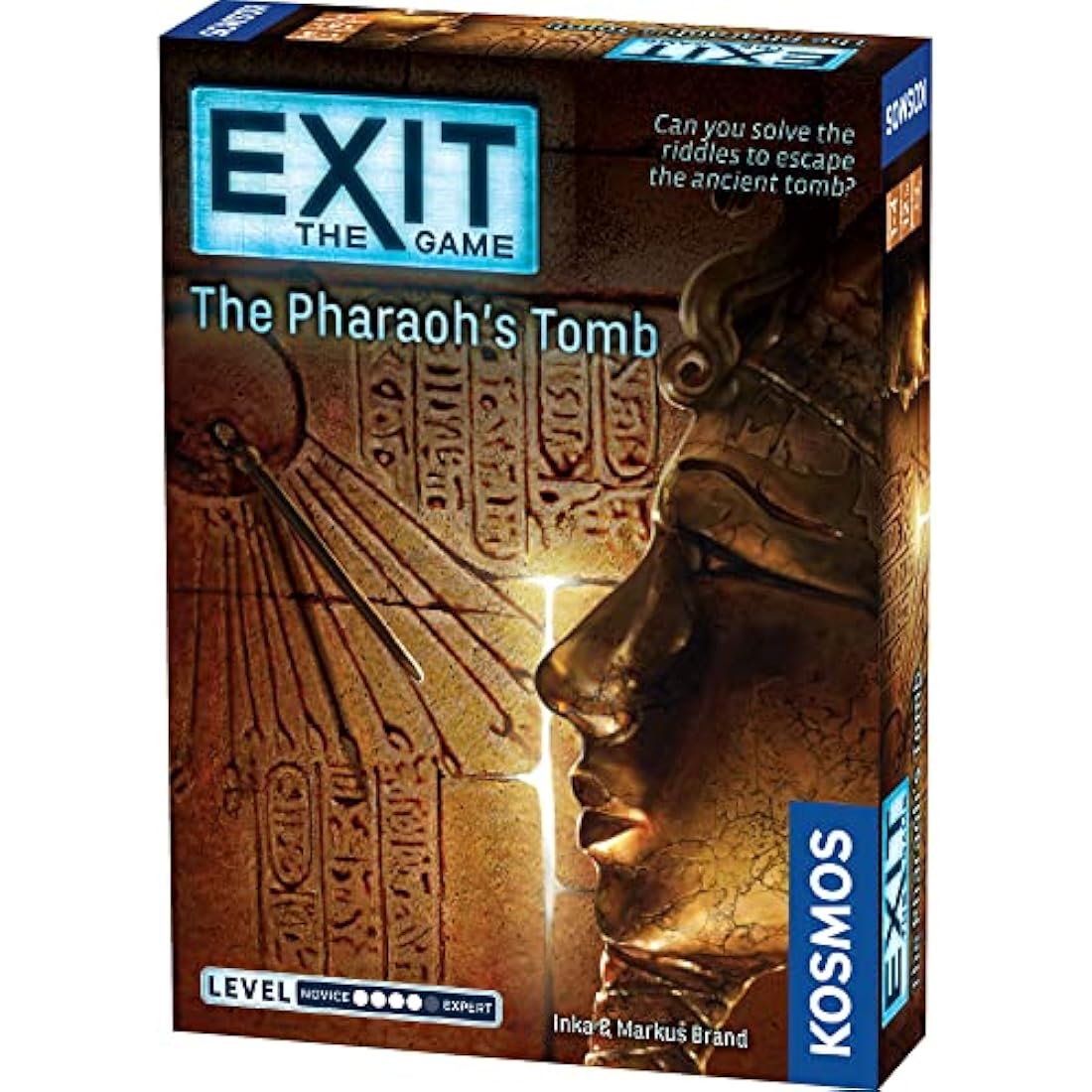 Thames & Kosmos - EXIT: The Pharaoh's Tomb - Level: 4/5 - Unique Escape Room Game - 1-4 Players - Puzzle Solving Strategy Board Games for Adults & Kids, Ages 12+ - 692698