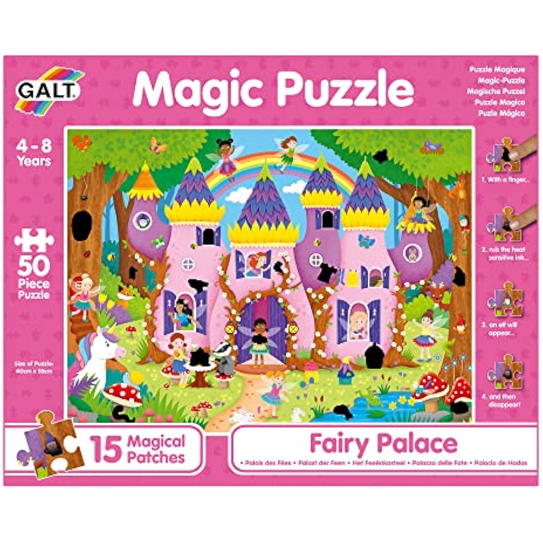 Galt Toys, Magic Puzzle - Fairy Palace, Magic Jigsaw Puzzle, Ages 4 Years Plus