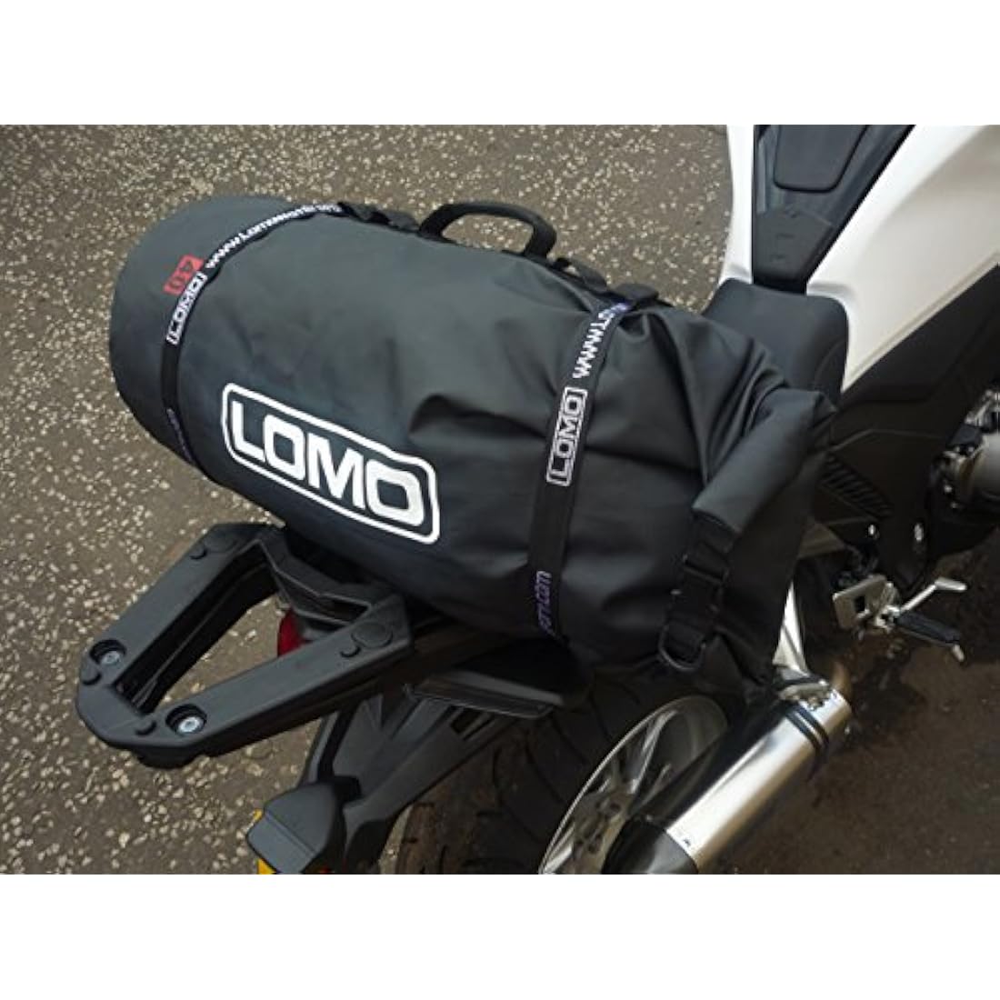 Lomo 40L Rolltop Motorbike Waterproof Drybag Bungee Loops
